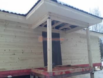 Фото №67: дом из бруса 107